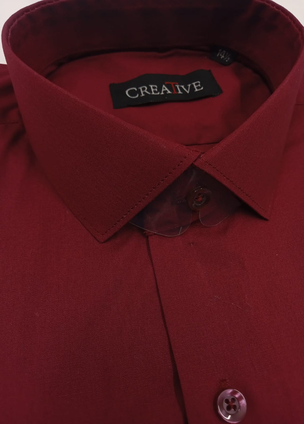 CREATIVE Solid Maroon Shirt
