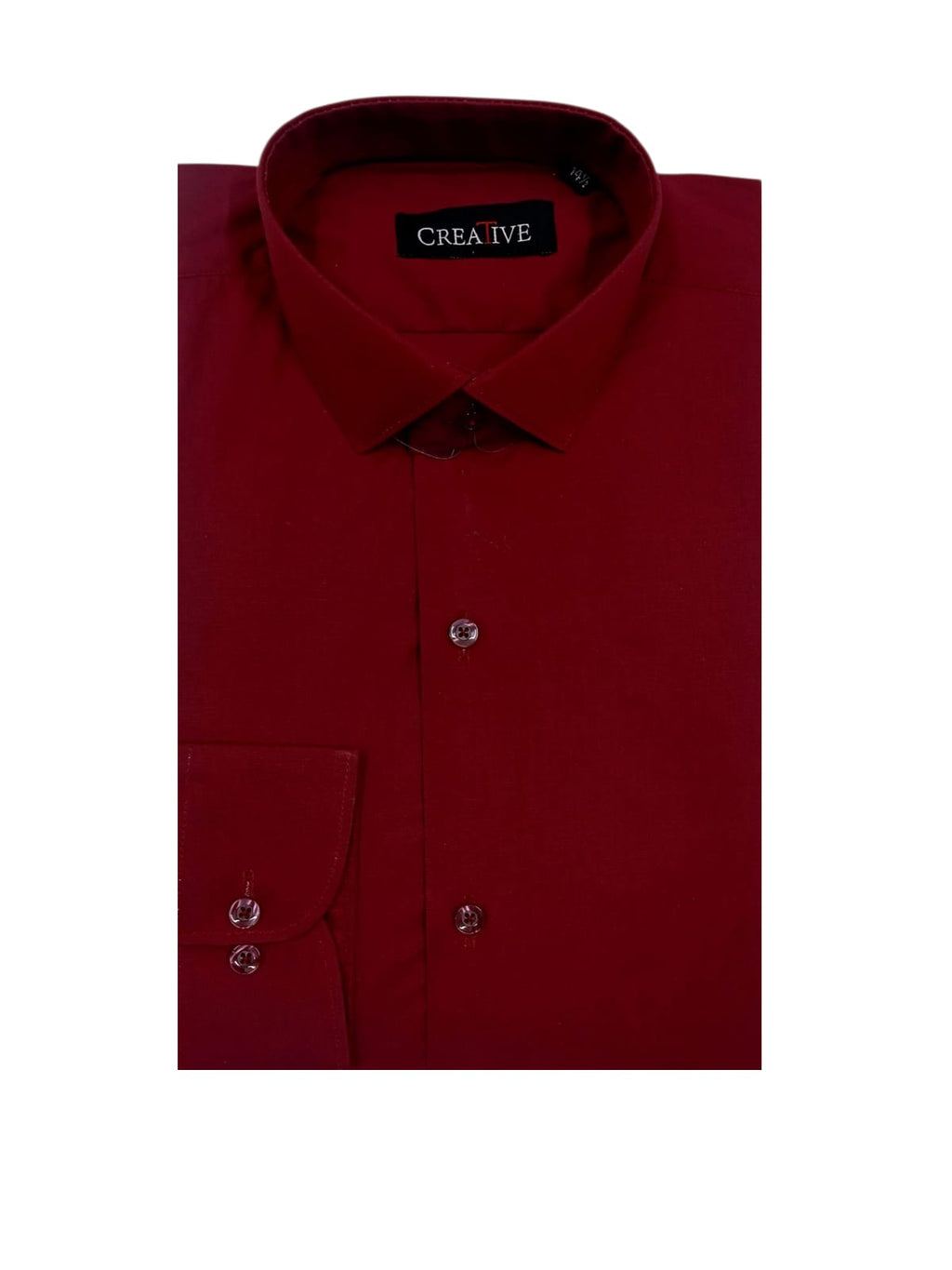 CREATIVE Solid Maroon Shirt