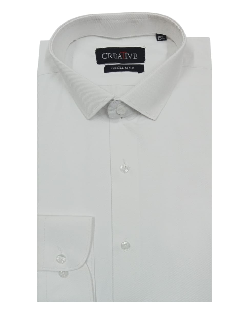 CREATIVE EXCLUSIVE, Snow White Classic Dress Shirt (Cross Rod, Self-Textured)