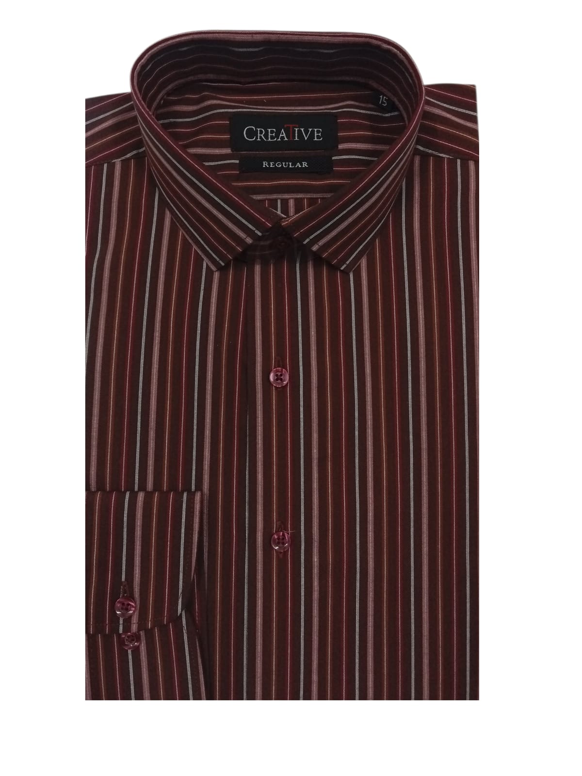 CREATIVE 'Tuscan Sunset' Striped Cotton Shirt