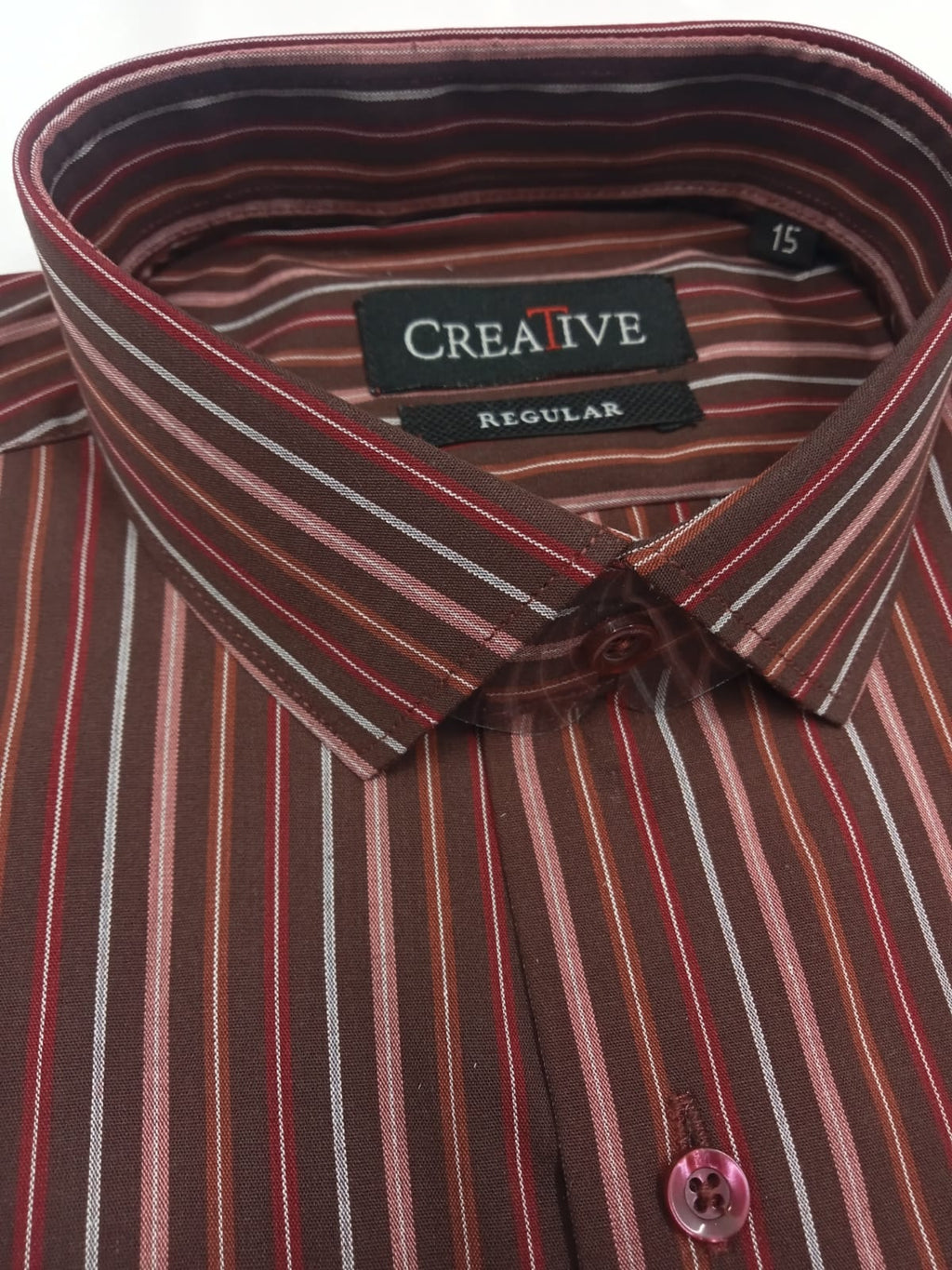 CREATIVE 'Tuscan Sunset' Striped Cotton Shirt