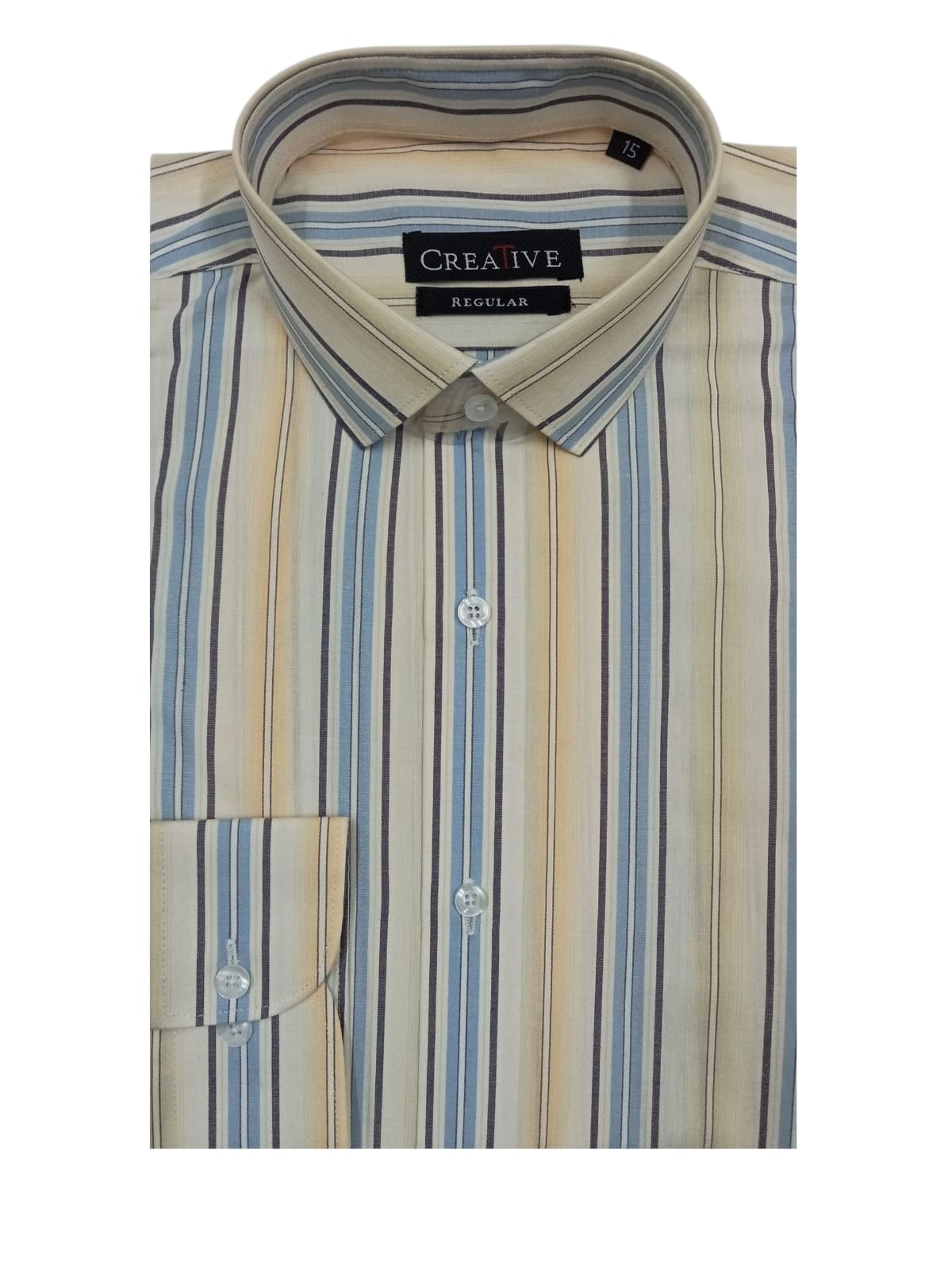 CREATIVE 'Coastal Breeze' Striped Cotton Shirt