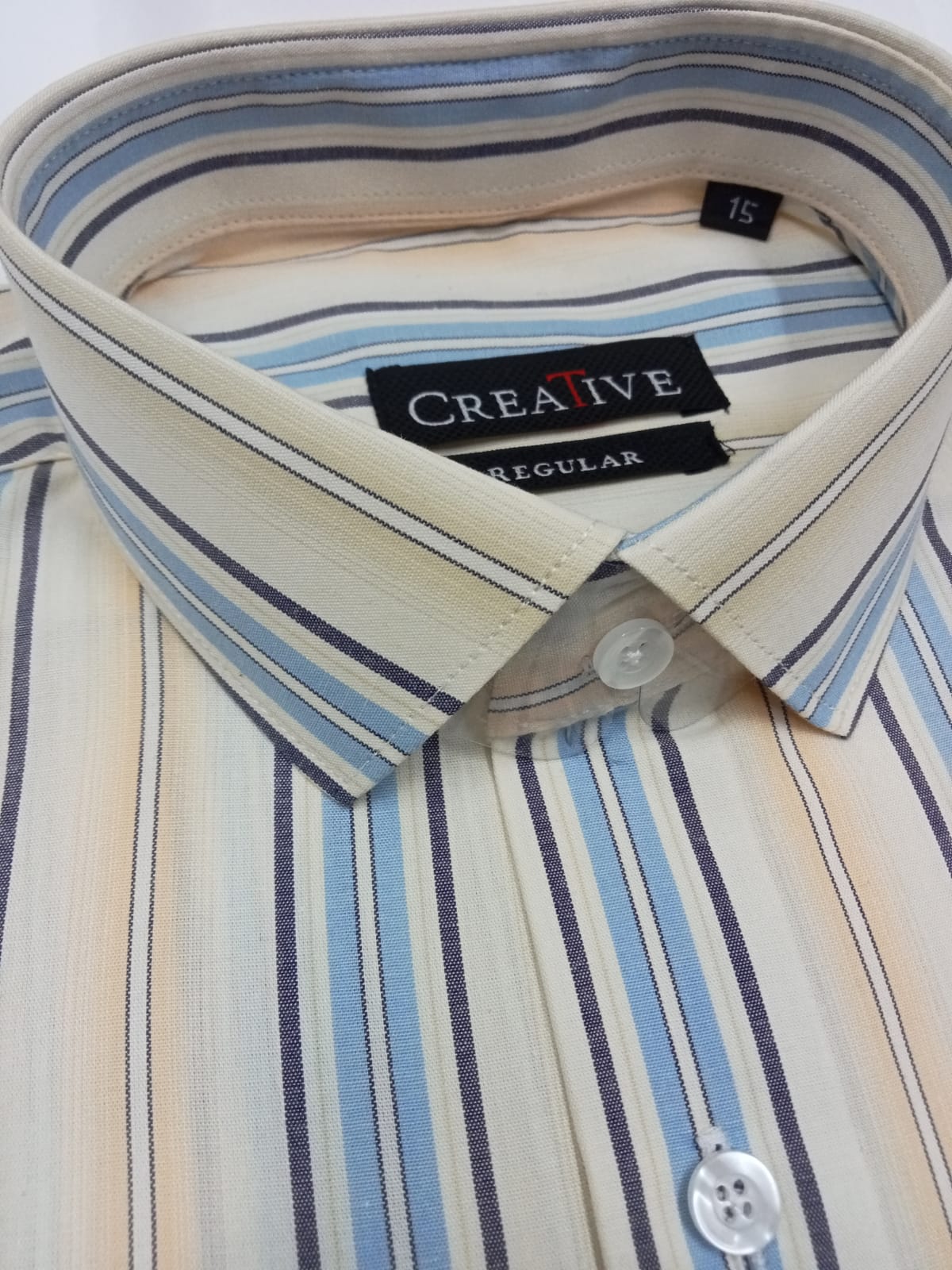 CREATIVE 'Coastal Breeze' Striped Cotton Shirt