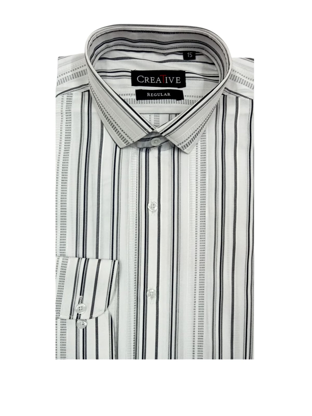 CREATIVE 'Urban Grid' Monochrome Cotton Shirt