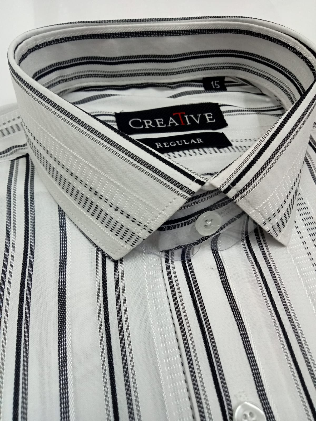 CREATIVE 'Urban Grid' Monochrome Cotton Shirt