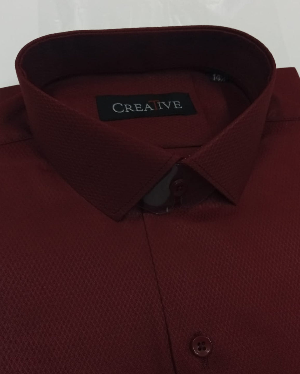 CREATIVE 'Velvet Reign' Textured Cotton Shirt