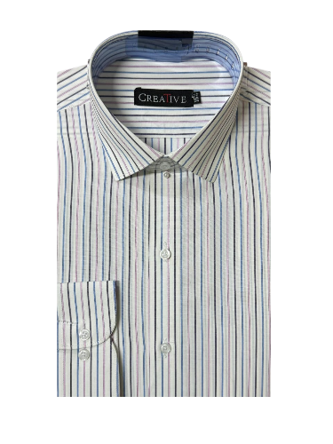 Monarch Stripe' Classic Cotton Shirt